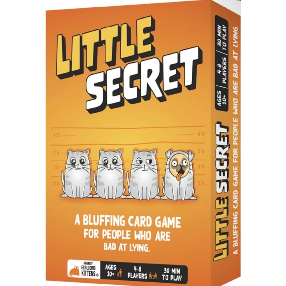 Exploding Kittens Little Secret Bluffing Card Game Imposter Party Game Ages 10+